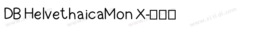 DB HelvethaicaMon X字体转换